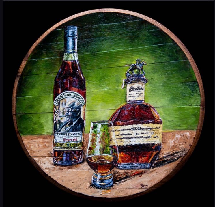 Bourbon Barrelhead Print 